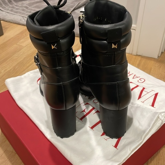 Valentino Rockstud Combat Boots - Picture 5 of 11